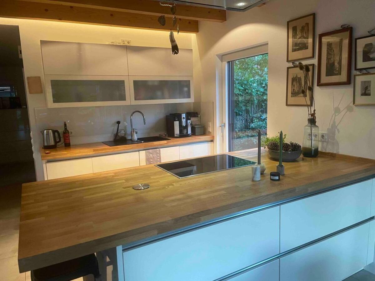 Modernes Holzhaus Im Skandinavischen Stil Mit Sauna, Garten Und 2 Katzen 诺德施泰特 外观 照片
